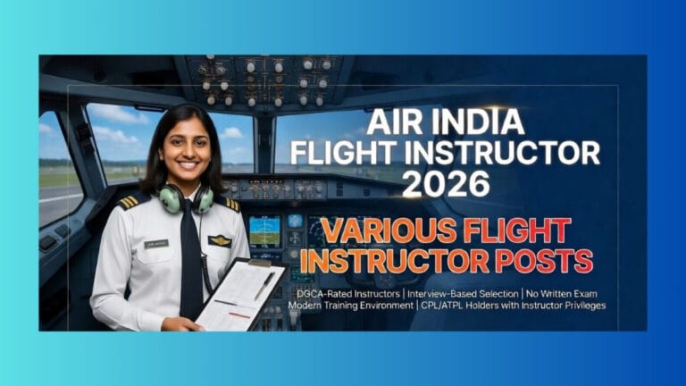 Air India Flight Instructor Recruitment 2026