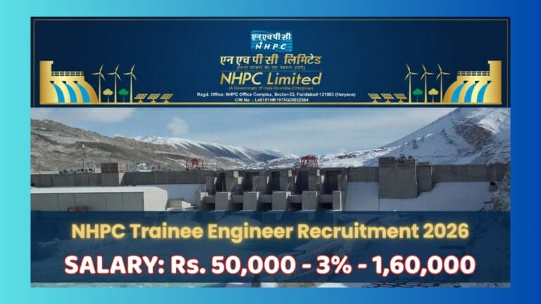 NHPC Trainee Engineer Recruitment 2026