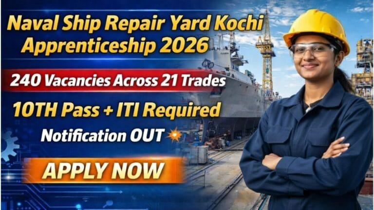 Naval Ship Repair Yard Apprentice Recruitment 2026