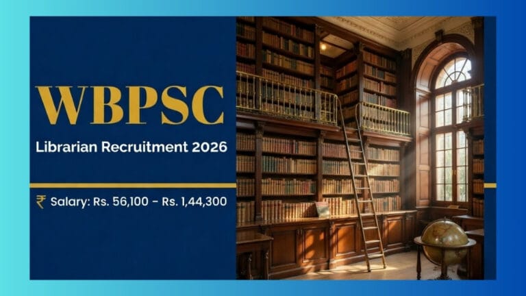 WBPSC Librarian Recruitment 2026
