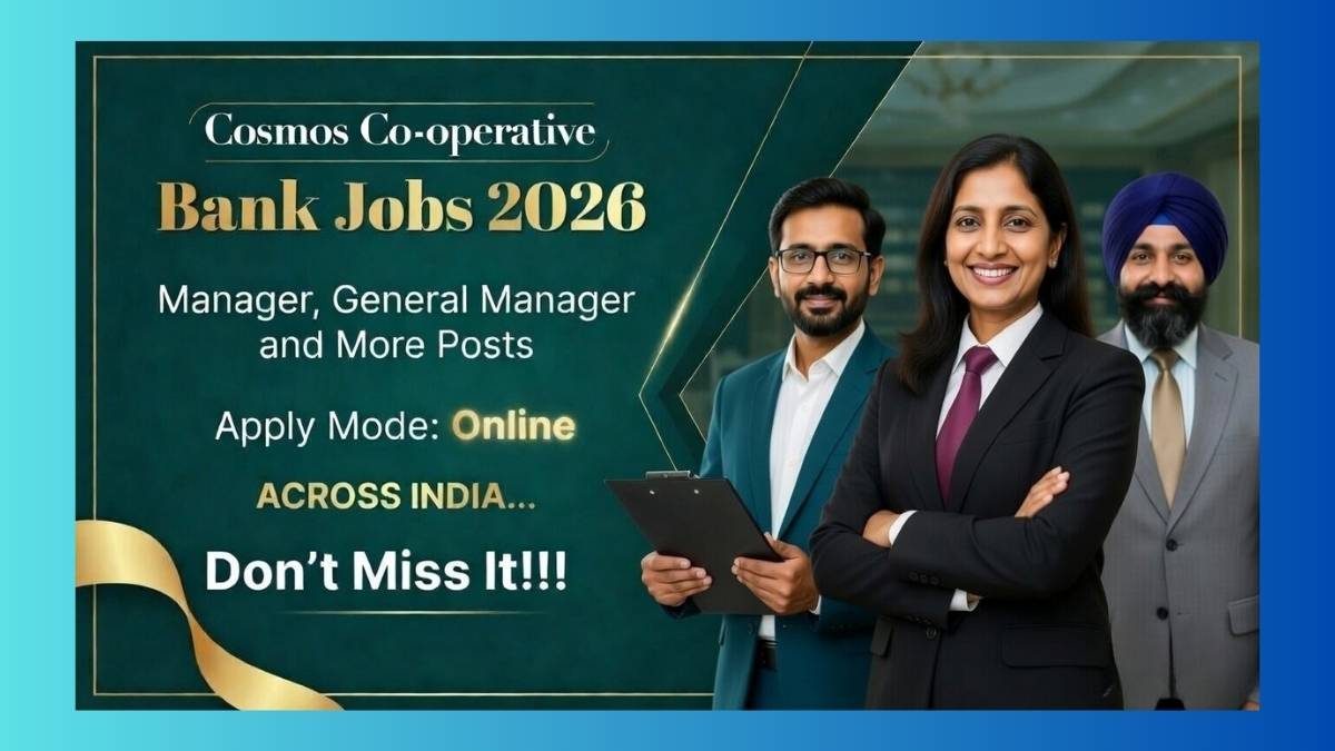 Cosmos Co-operative Bank Recruitment 2026