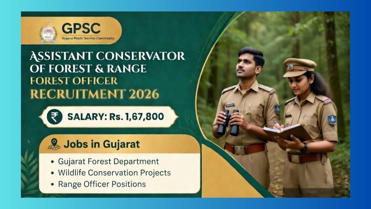 GPSC Assistant Conservator of Forest & Range Forest Officer Recruitment 2026