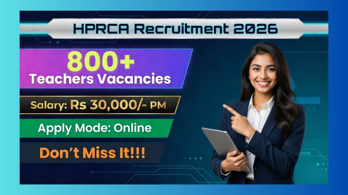 HPRCA Teachers Recruitment 2026