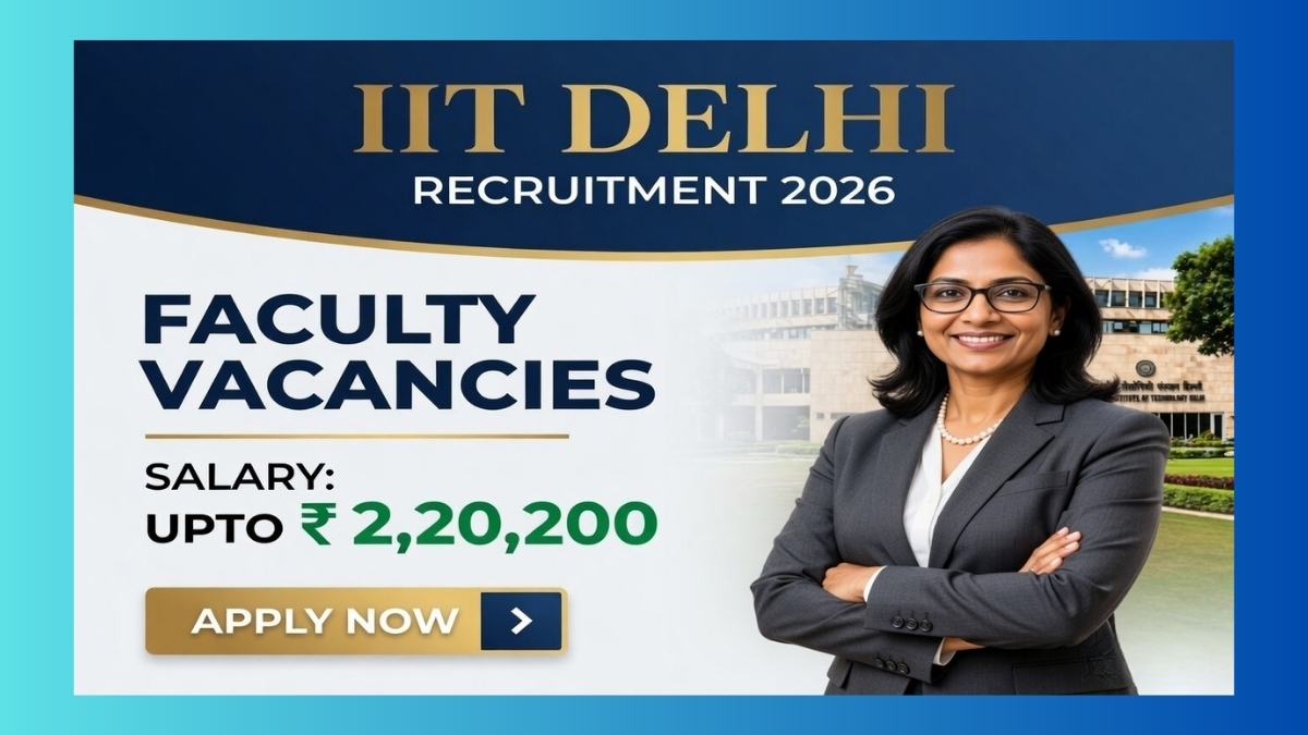 IIT Delhi Faculty Recruitment 2026