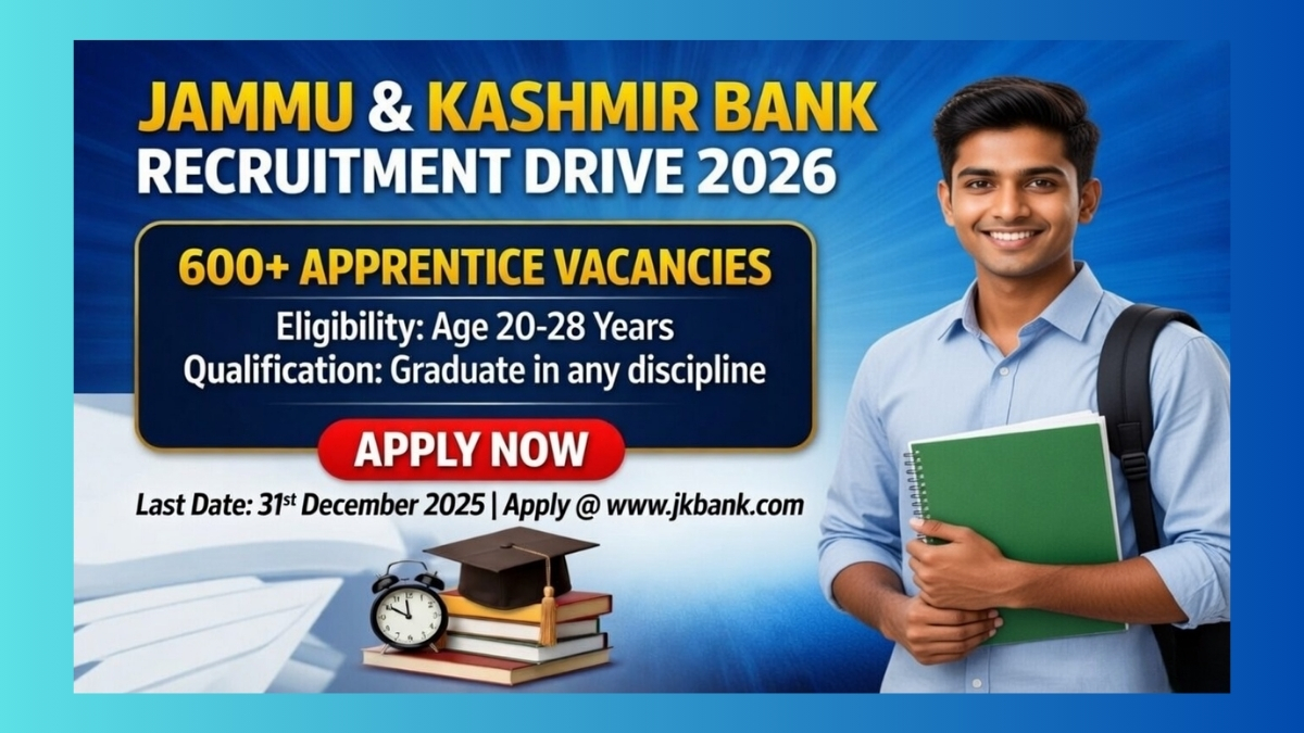 JK Bank Apprentices Recruitment 2026
