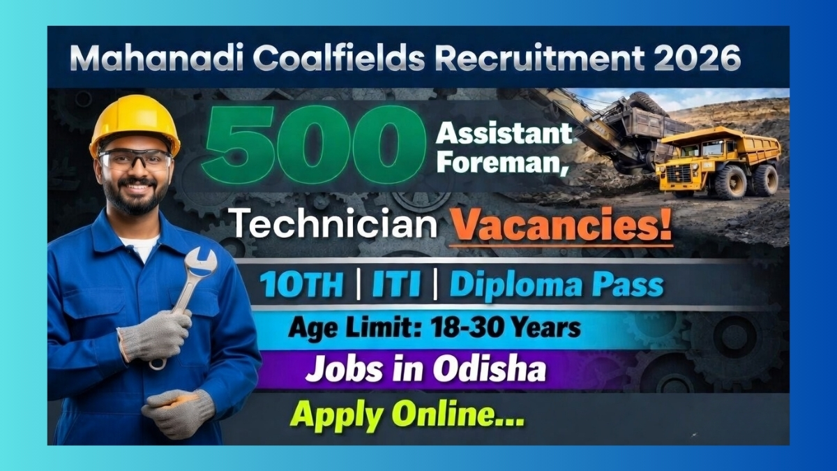 Mahanadi Coalfields Recruitment 2026