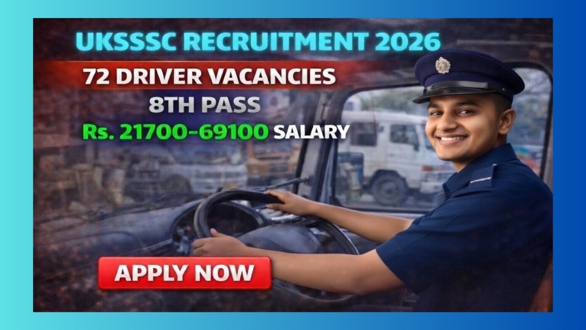 UKSSSC Driver Recruitment 2026