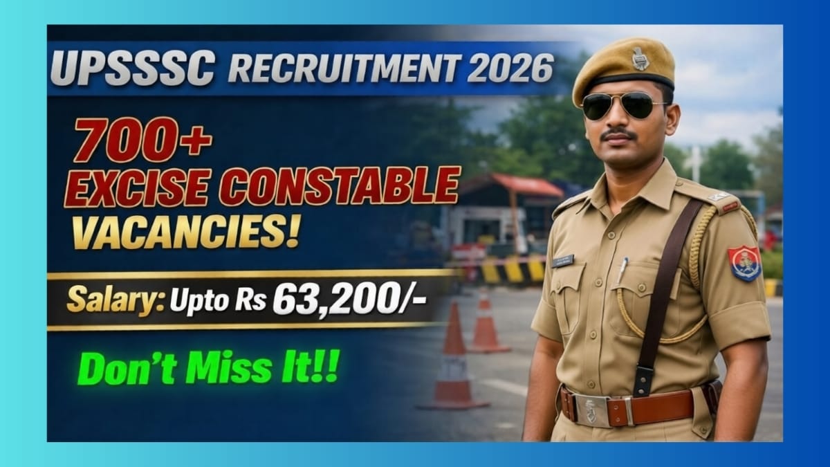 UPSSSC Excise Constable Recruitment 2026