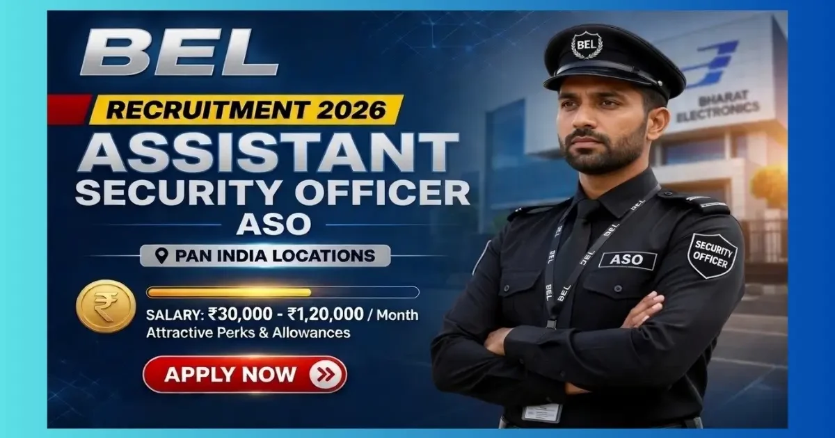 BEL Assistant Security Officer Recruitment 2026 official notification for 7 ex-JCO posts