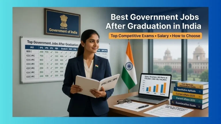 Best Government Jobs After Graduation in India: Top Competitive Exams, Salary and How to Choose
