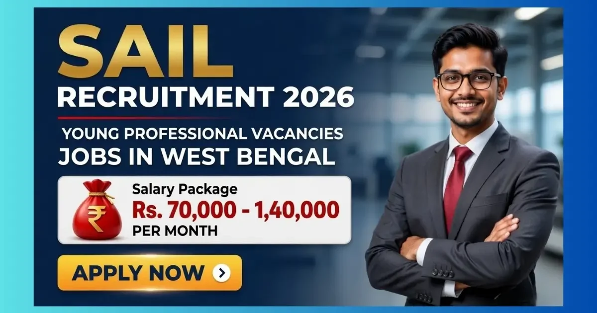 SAIL Young Professional Recruitment 2026 official notification for 48 contractual posts at DSP ISP ASP plants