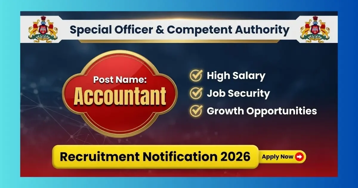 SPLoCA Accountant Recruitment 2026 official notification for 1 post in Bengaluru Karnataka