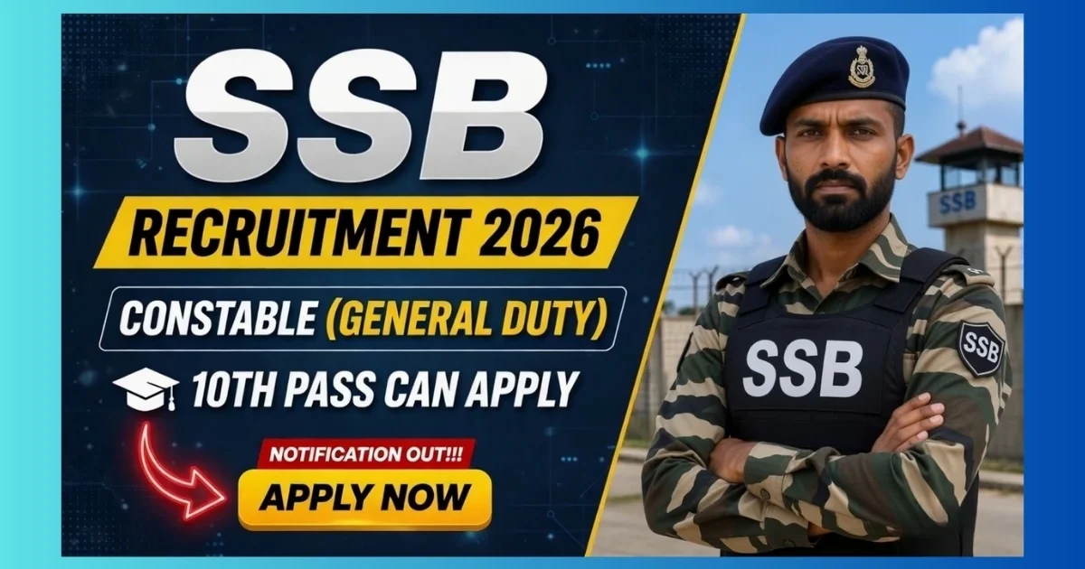 SSB Constable (General Duty) Remusteration Recruitment 2026 – 50 posts for serving personnel apply offline