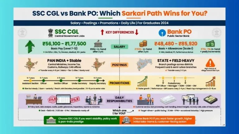 SSC CGL vs Bank PO: Which Government Job Path Actually Fits Your Life?