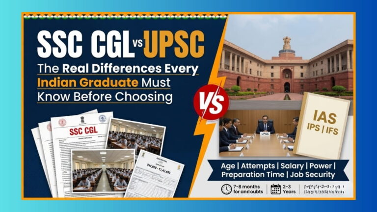 SSC CGL vs UPSC: The Real Differences Every Indian Graduate Must Know Before Choosing