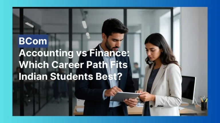 B.Com Accounting vs Finance: Which Career Path Fits Indian Students Best?