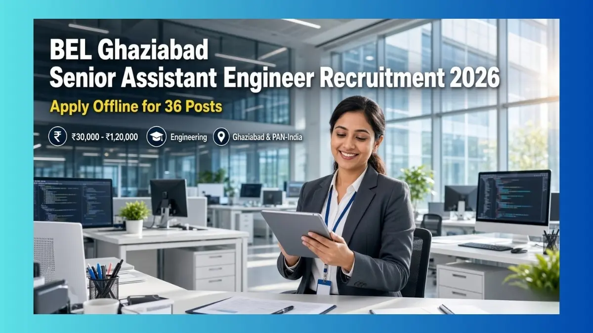 BEL Ghaziabad Senior Assistant Engineer Recruitment 2026 notice for IAF ESM