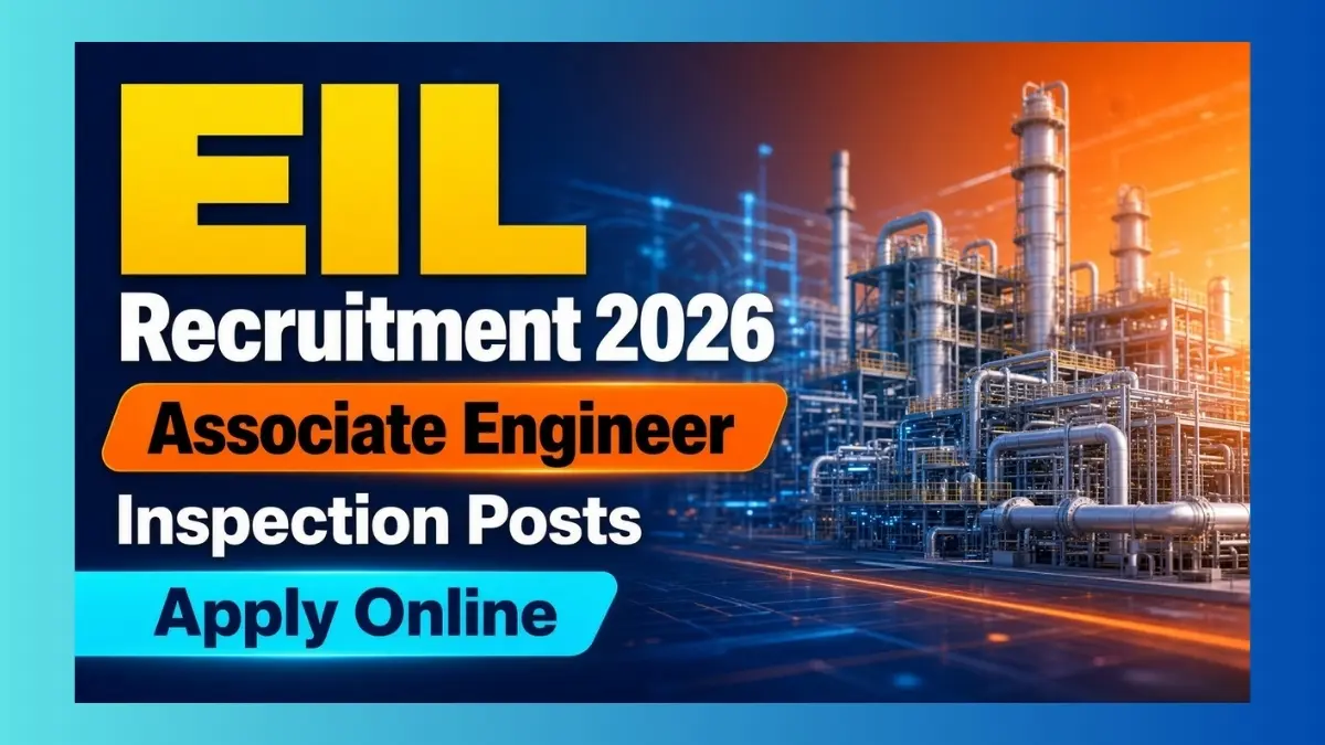 EIL Associate Engineer Inspection Recruitment 2026 notice for 20 fixed-term posts