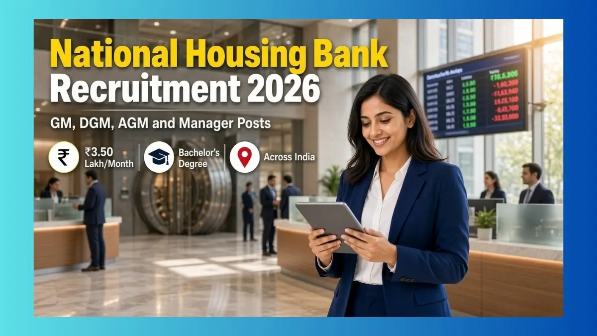 NHB Officer Recruitment 2026 notification for 6 GM DGM AGM Manager posts