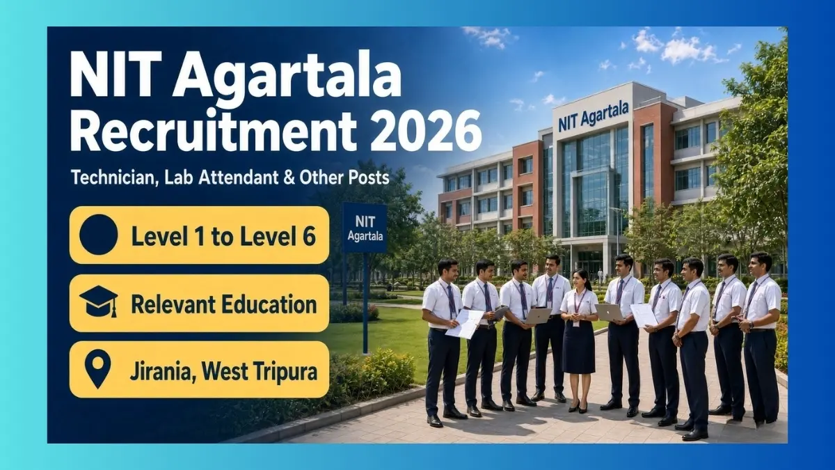 NIT Agartala Non-Teaching Recruitment 2026 notice for 51 campus posts