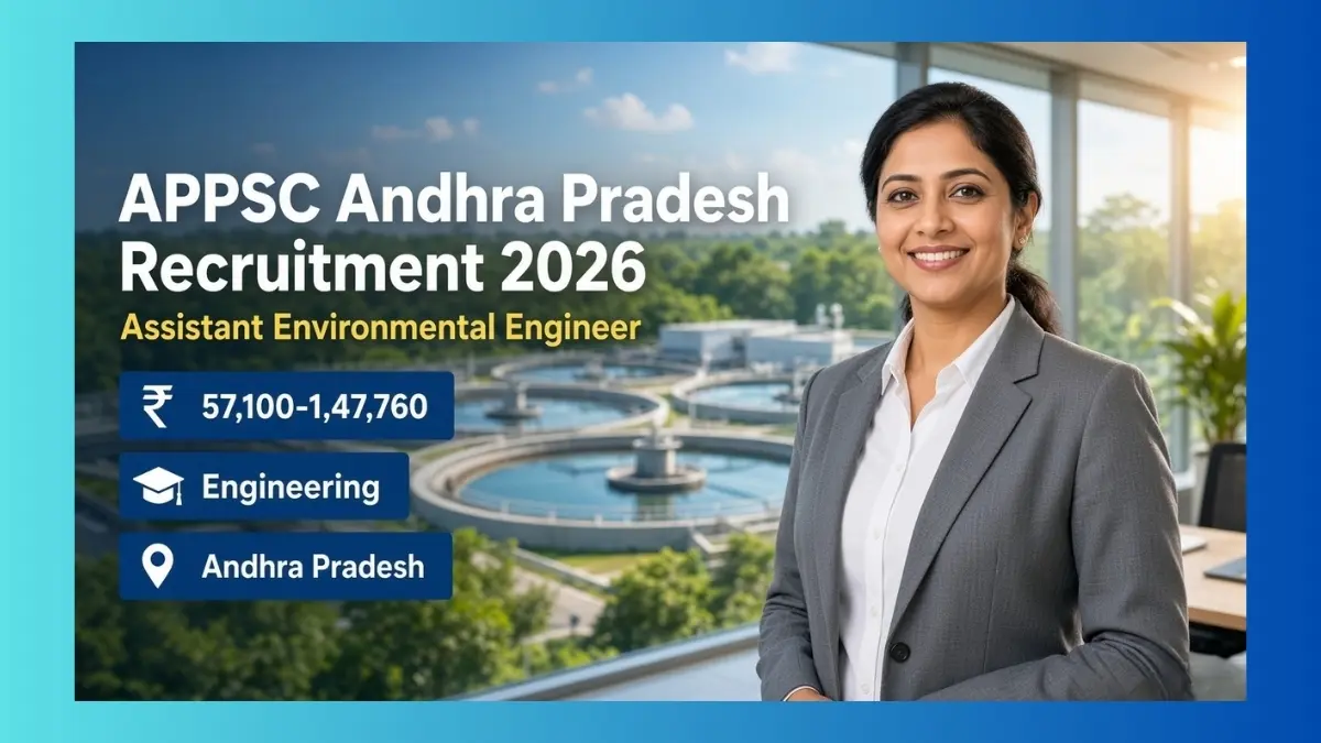 APPSC Andhra Pradesh Assistant Environmental Engineer Recruitment 2026 for 41 posts