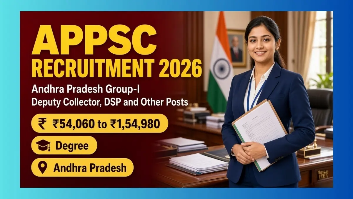 APPSC Andhra Pradesh Group-I Recruitment 2026 notification for 166 posts