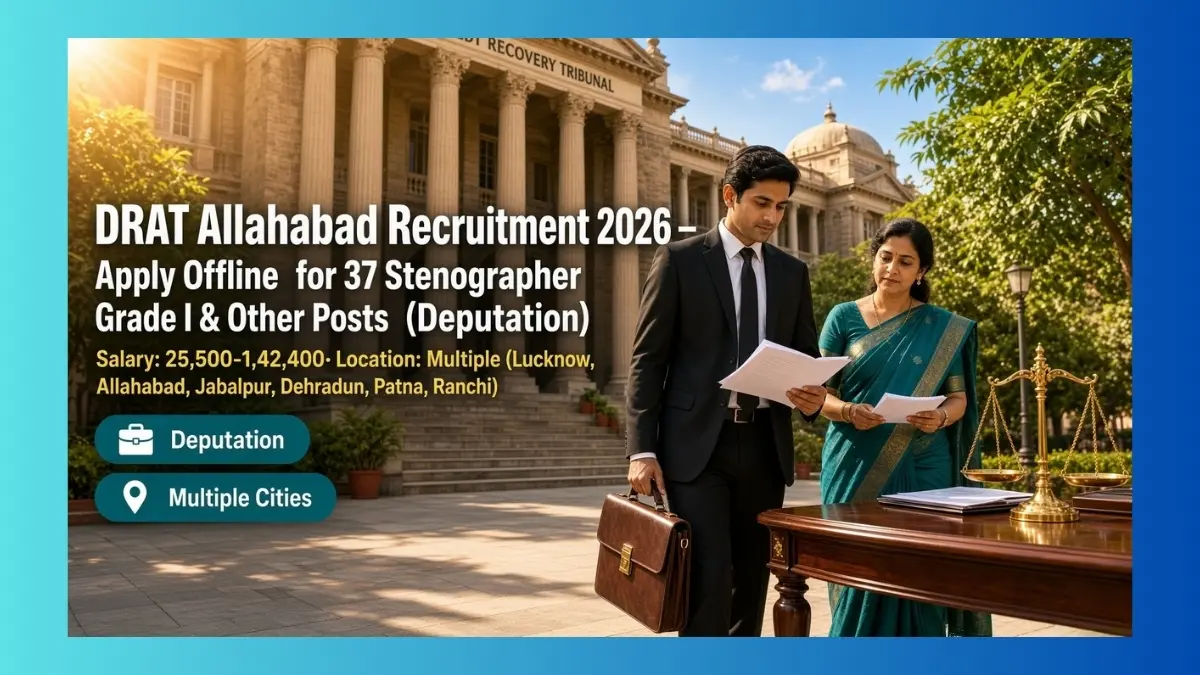 DRAT Allahabad deputation recruitment 2026 for Stenographer Grade I and other posts