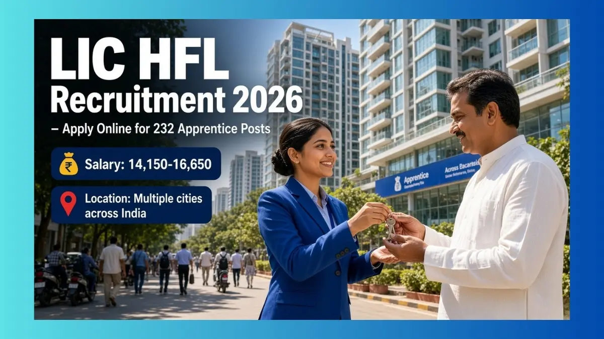 LIC HFL Apprentice Recruitment 2026 notification for 232 training seats