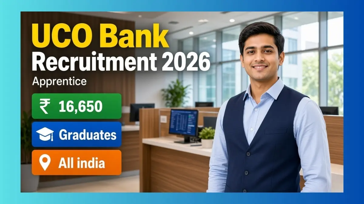 UCO Bank Apprentice Recruitment 2026 for 530 posts across India